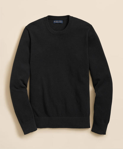Supima® Cotton Pique Crewneck Sweater | Brooks Brothers outlet