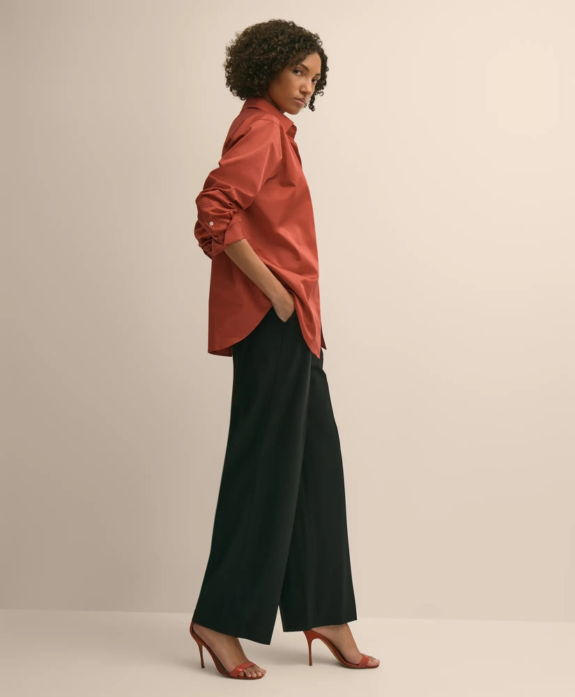 Supima® Cotton Sateen Relaxed Shirt | Brooks Brothers for sale