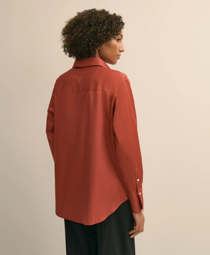 Supima® Cotton Sateen Relaxed Shirt | Brooks Brothers for sale