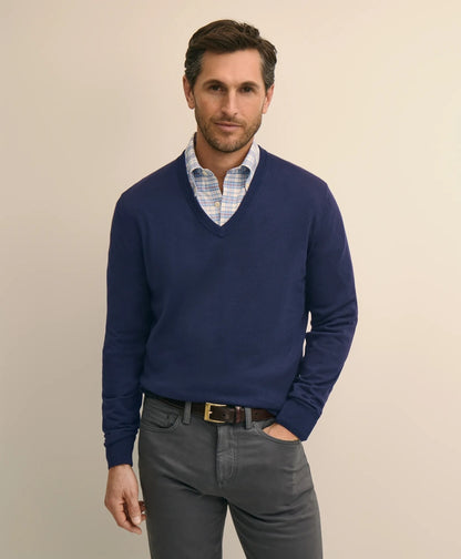Supima® Cotton V-Neck Sweater | Brooks Brothers discount
