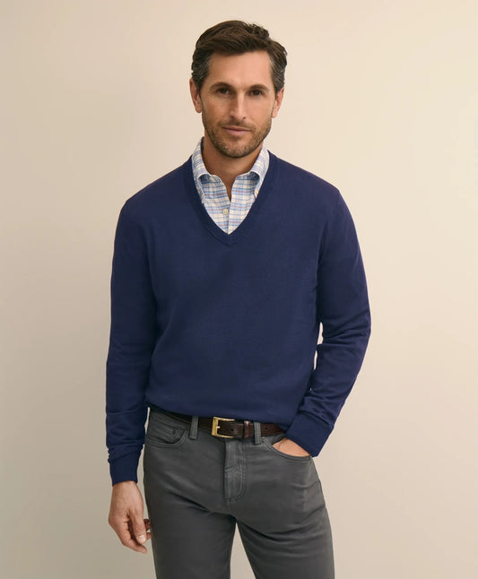 Supima® Cotton V-Neck Sweater | Brooks Brothers discount