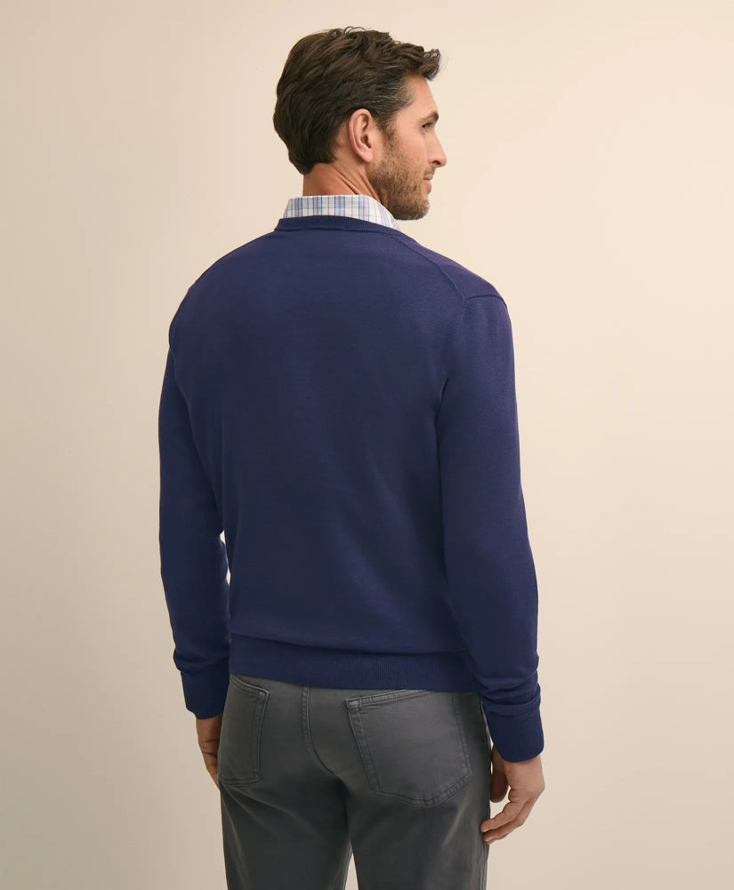 Supima® Cotton V-Neck Sweater | Brooks Brothers discount