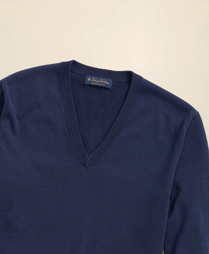 Supima® Cotton V-Neck Sweater | Brooks Brothers discount