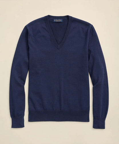 Supima® Cotton V-Neck Sweater | Brooks Brothers discount