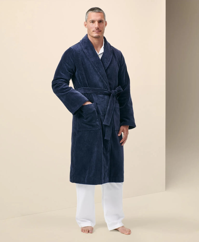 Terry Cloth Bathrobe | Brooks Brothers on sale