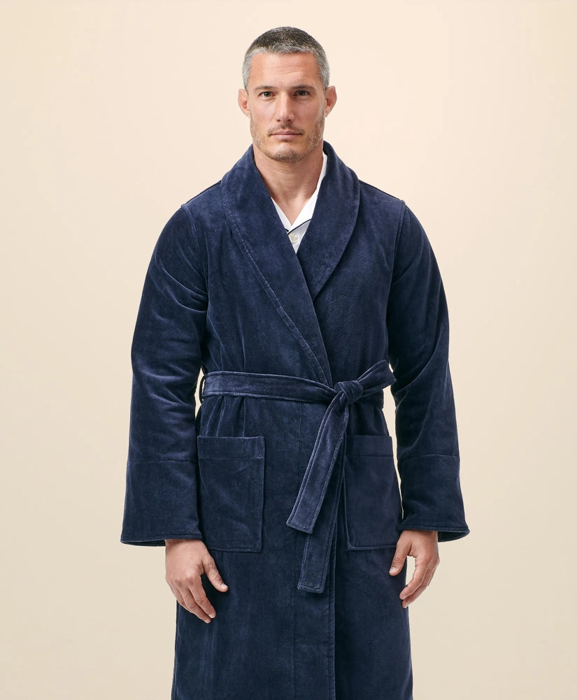 Terry Cloth Bathrobe | Brooks Brothers on sale