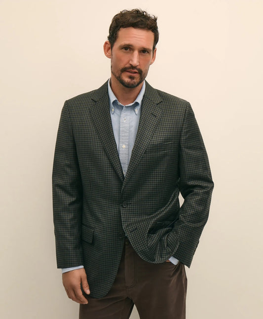 Traditional Fit Wool Gingham Sport Coat | Brooks Brothers for sale