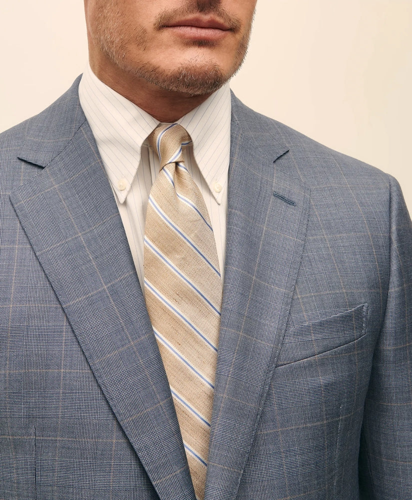 Traditional Fit Wool Overcheck 1818 Suit | Brooks Brothers outlet