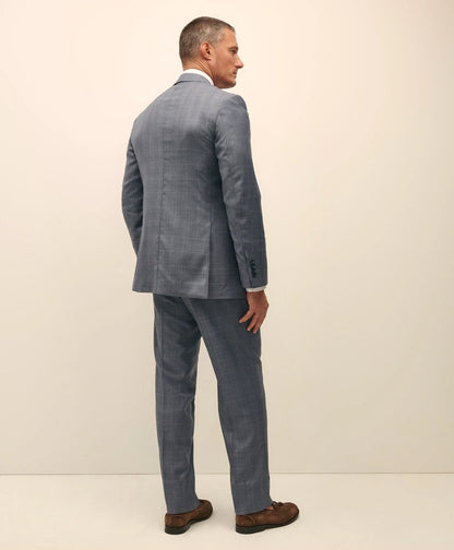 Traditional Fit Wool Overcheck 1818 Suit | Brooks Brothers outlet