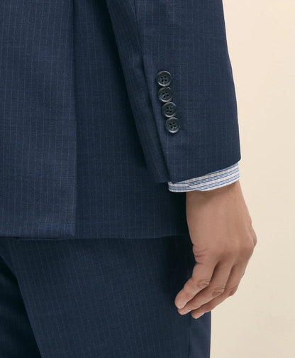 Traditional Fit Wool Pinstripe 1818 Suit | Brooks Brothers sale