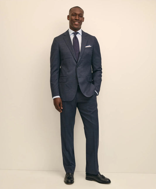 Traditional Fit Wool Windowpane 1818 Suit | Brooks Brothers sale