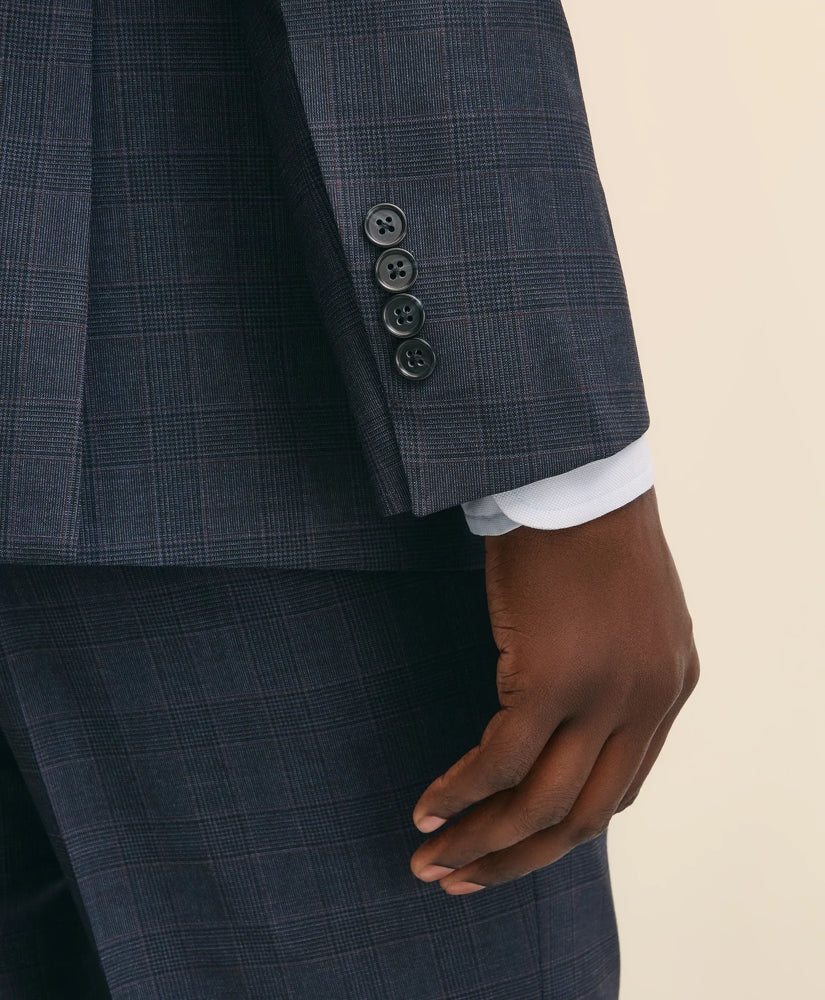 Traditional Fit Wool Windowpane 1818 Suit | Brooks Brothers sale