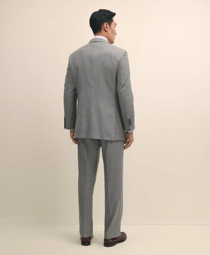Traditional Fit Wool Sharkskin 1818 Suit | Brooks Brothers for sale
