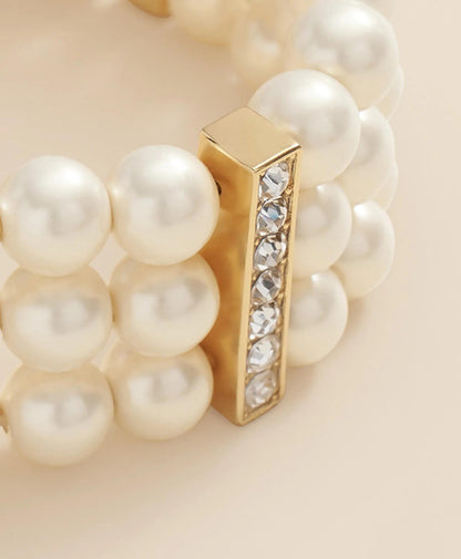 Triple Strand Stretch Faux-Pearl Bracelet | Brooks Brothers outlet