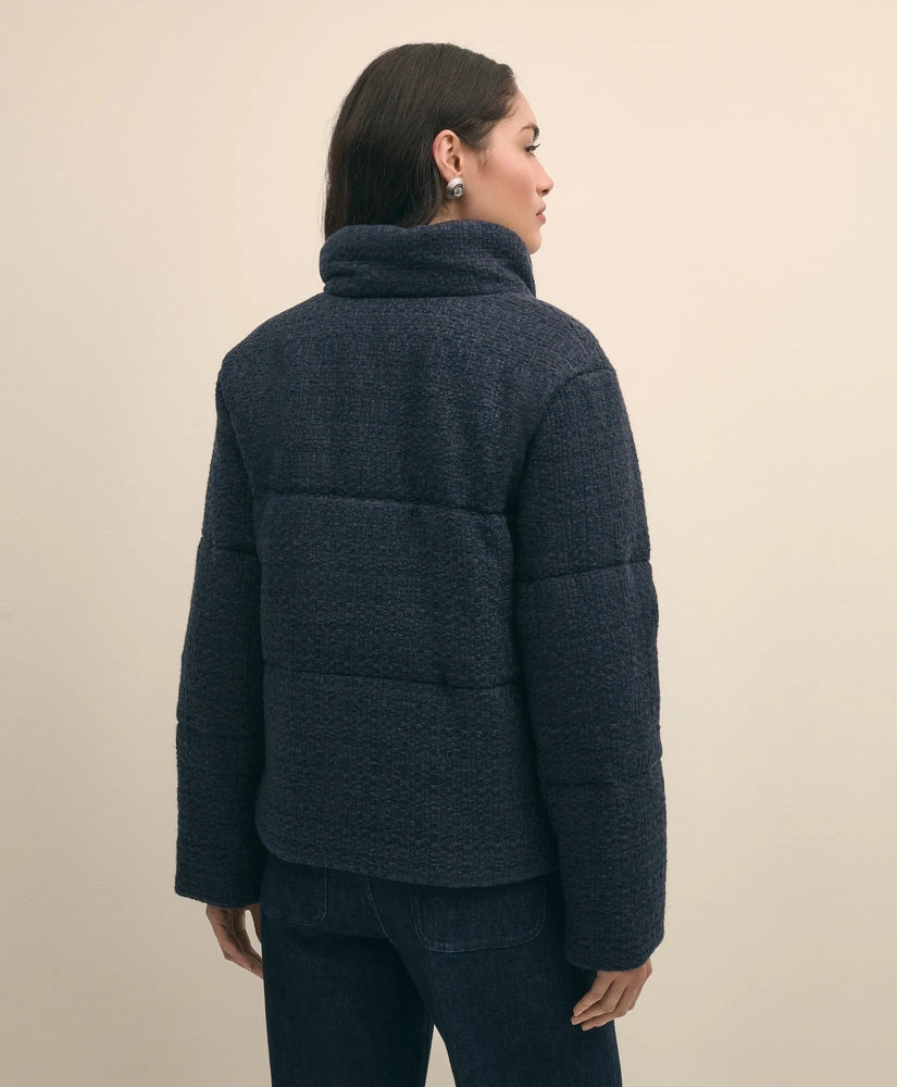 Tweed Short Puffer Jacket | Brooks Brothers discount