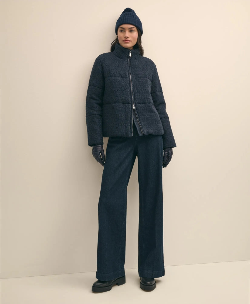 Tweed Short Puffer Jacket | Brooks Brothers discount