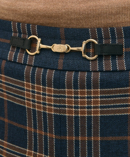 Twill Pleated Plaid Culottes | Brooks Brothers online shop