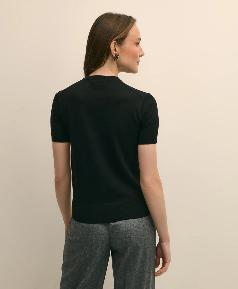 Ultimate Merino Wool Short-Sleeve Sweater Shell | Brooks Brothers online