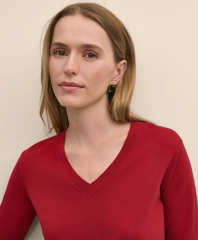 Ultimate Merino Wool V-Neck Sweater | Brooks Brothers online