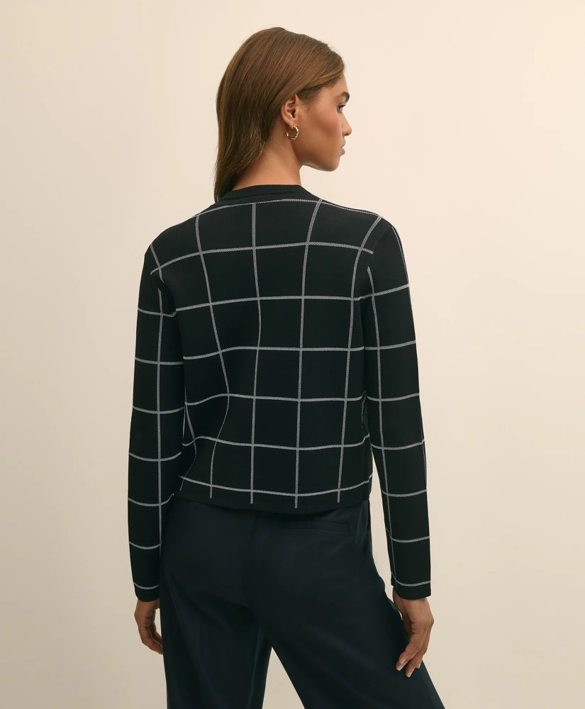 Windowpane Open Cardigan | Brooks Brothers sale