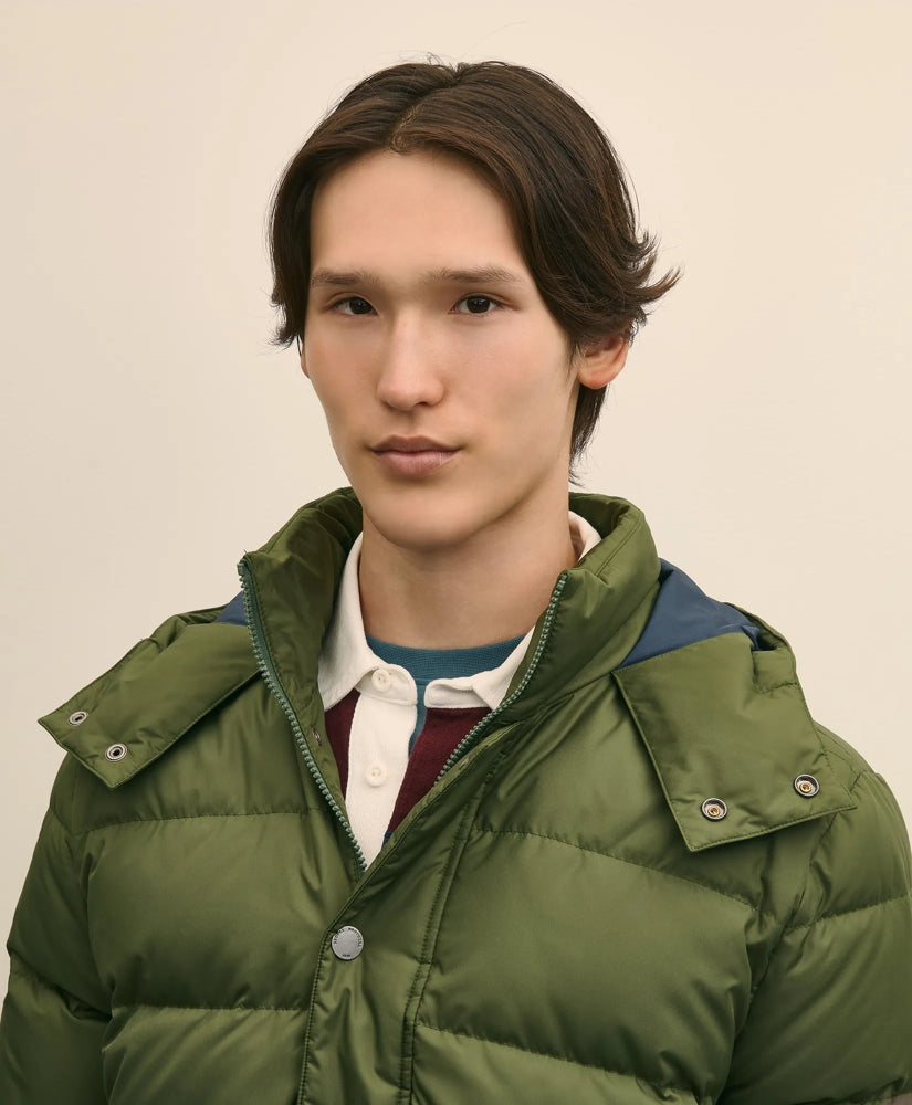 Water-Resistant Down Puffer Jacket | Brooks Brothers online shop