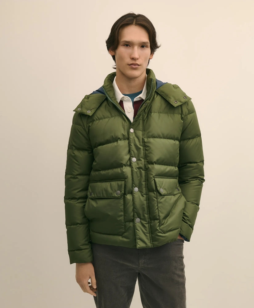 Water-Resistant Down Puffer Jacket | Brooks Brothers online shop