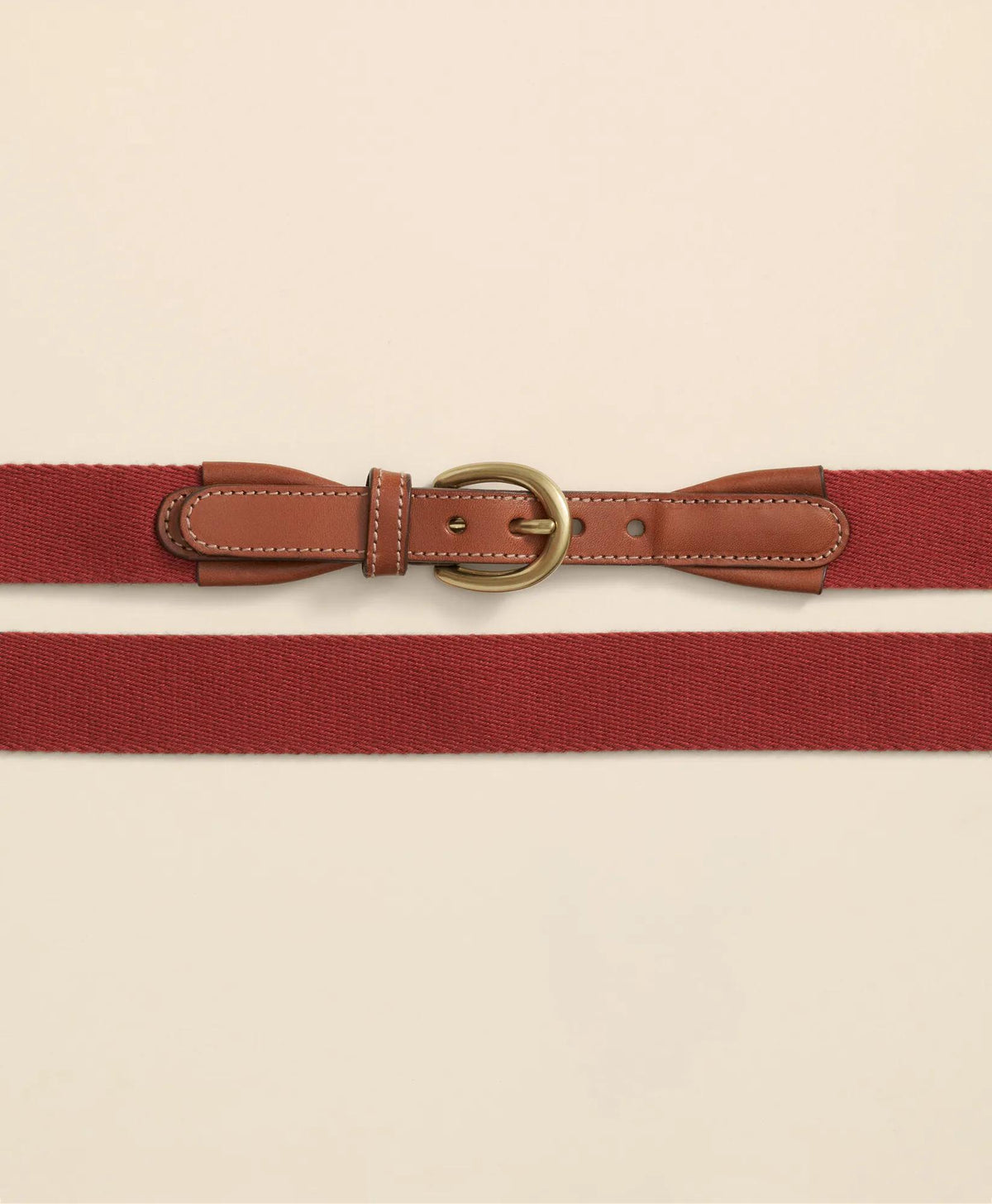 Webbed Leather-Accent Belt | Brooks Brothers on sale