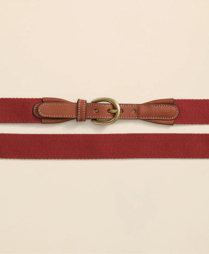 Webbed Leather-Accent Belt | Brooks Brothers on sale