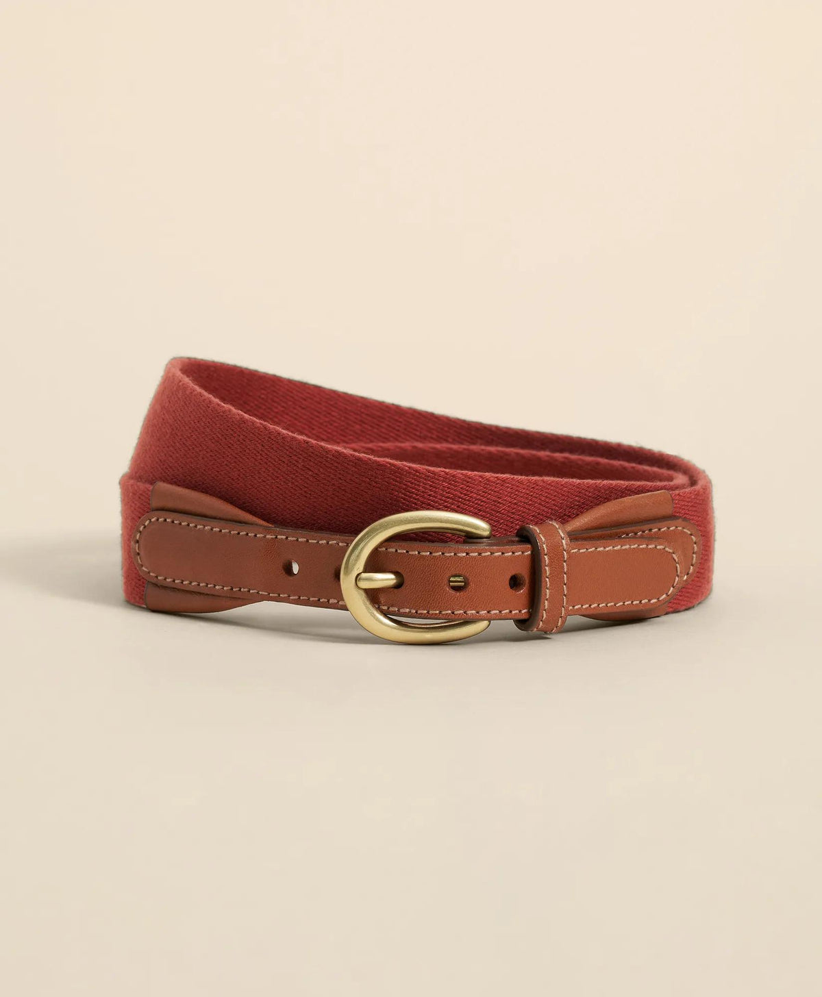 Webbed Leather-Accent Belt | Brooks Brothers on sale