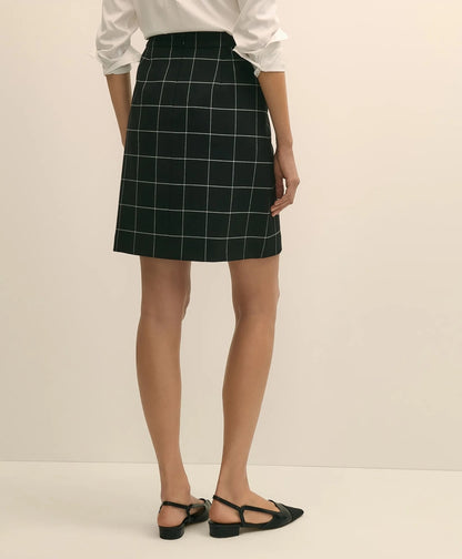 Windowpane Mini Skirt | Brooks Brothers outlet