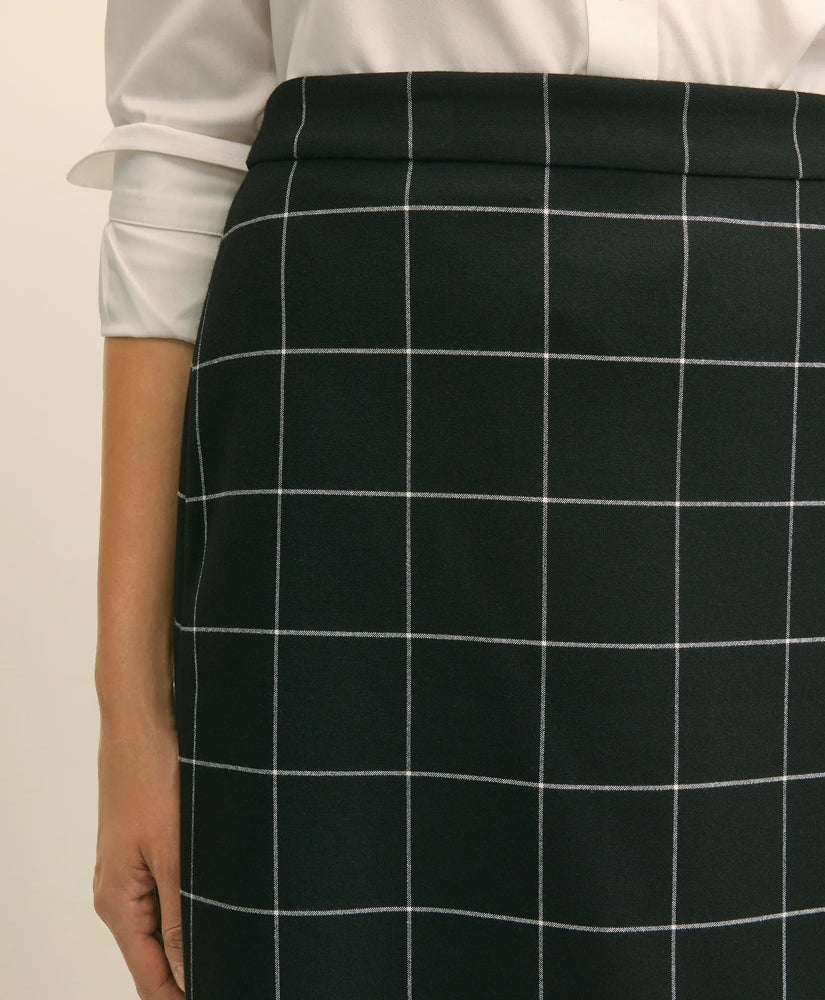 Windowpane Mini Skirt | Brooks Brothers outlet
