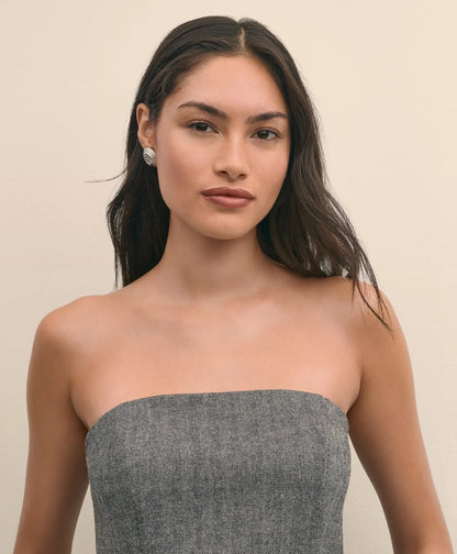 Wool-Blend Herringbone Bustier | Brooks Brothers online shop