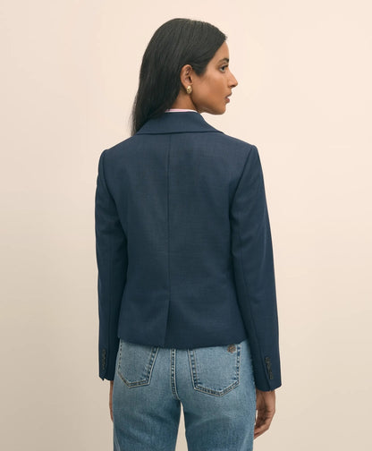Wool-Blend Shrunken Fit Hopsack Jacket | Brooks Brothers online