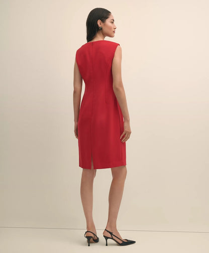 Wool Blend Tulip Sheath Dress | Brooks Brothers discount