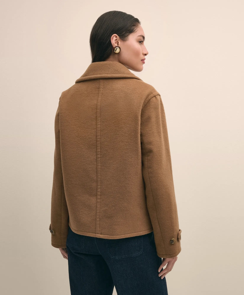 Wool Double-Faced Cropped Peacoat | Brooks Brothers sale