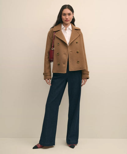 Wool Double-Faced Cropped Peacoat | Brooks Brothers sale