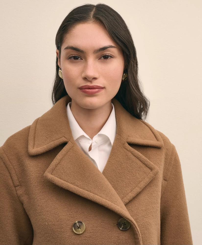 Wool Double-Faced Cropped Peacoat | Brooks Brothers sale