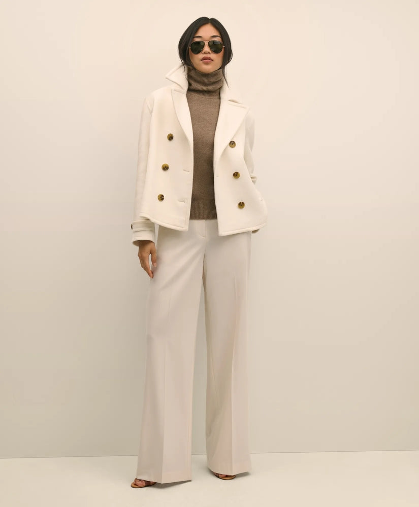 Wool Double-Faced Cropped Peacoat | Brooks Brothers on sale