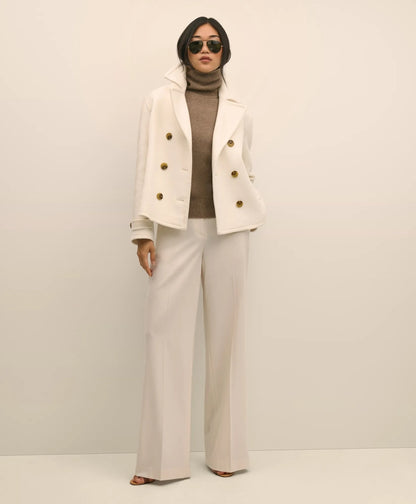 Wool Double-Faced Cropped Peacoat | Brooks Brothers on sale