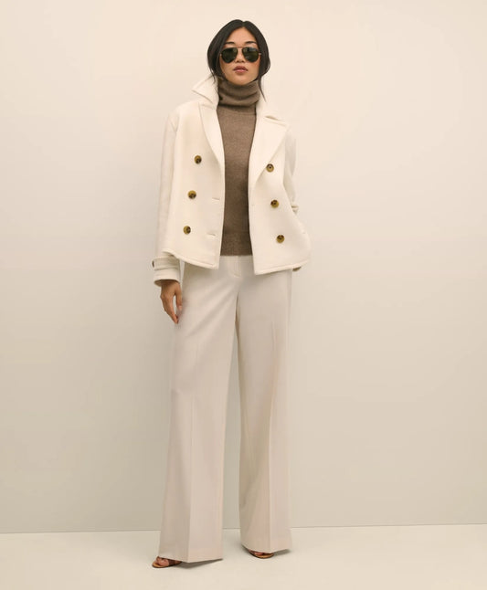 Wool Double-Faced Cropped Peacoat | Brooks Brothers on sale