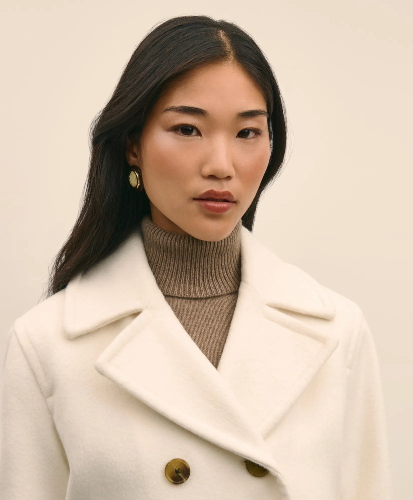 Wool Double-Faced Cropped Peacoat | Brooks Brothers on sale