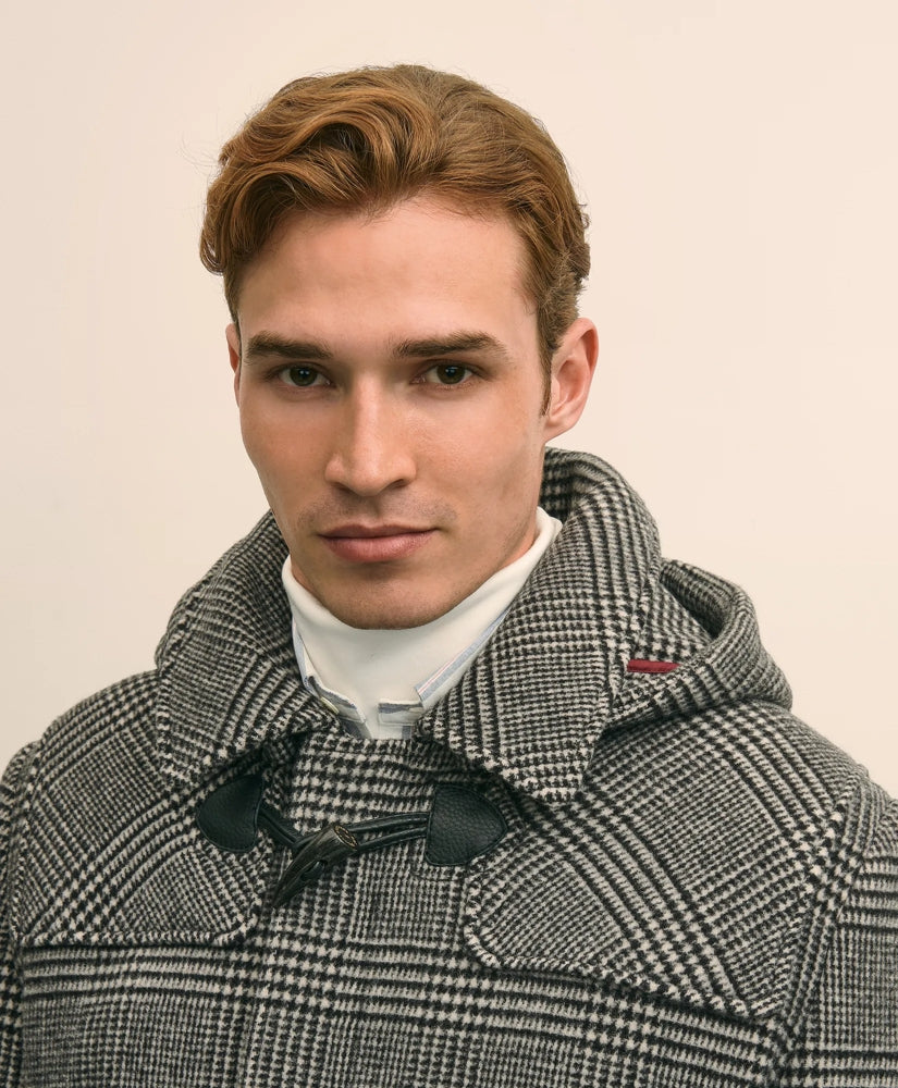 Wool Glen Plaid Duffle Coat | Brooks Brothers sale