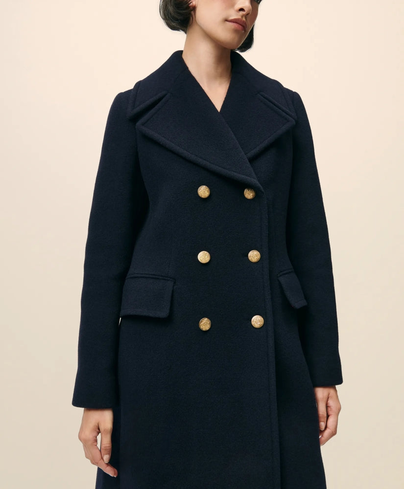 Wool Officer Coat | Brooks Brothers online