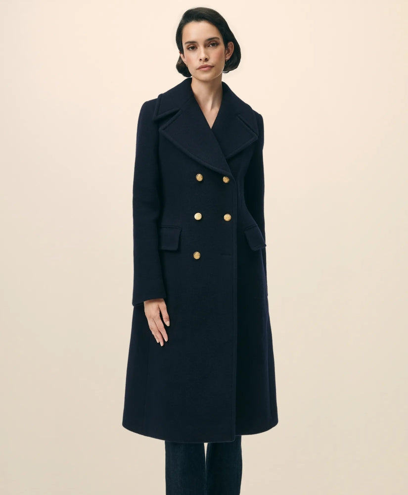 Wool Officer Coat | Brooks Brothers online