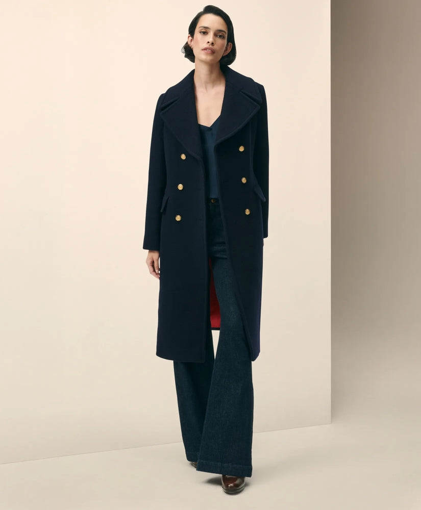 Wool Officer Coat | Brooks Brothers online