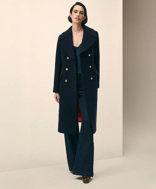 Wool Officer Coat | Brooks Brothers online
