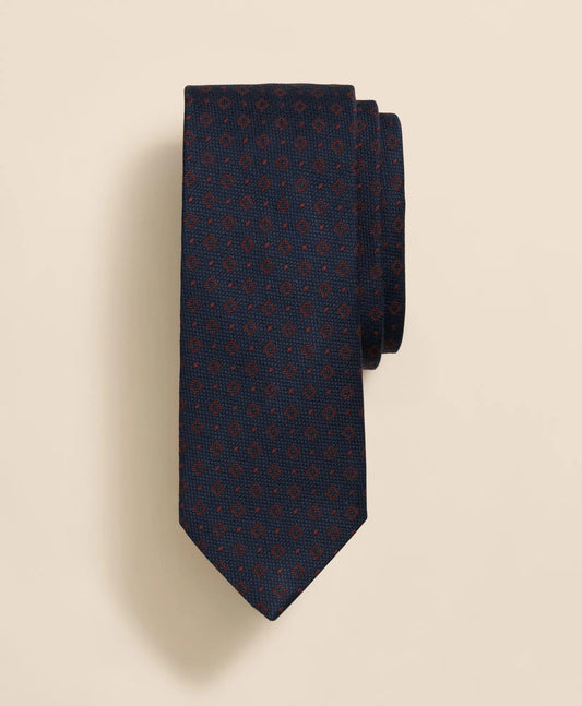 Wool-Silk Alternating Dot & Square Tie | Brooks Brothers outlet