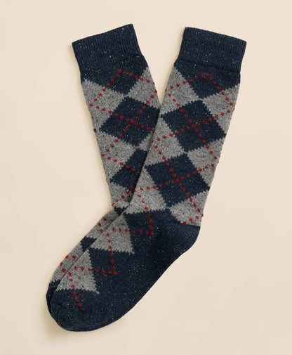 Wool-Silk Blend Argyle Socks | Brooks Brothers on sale
