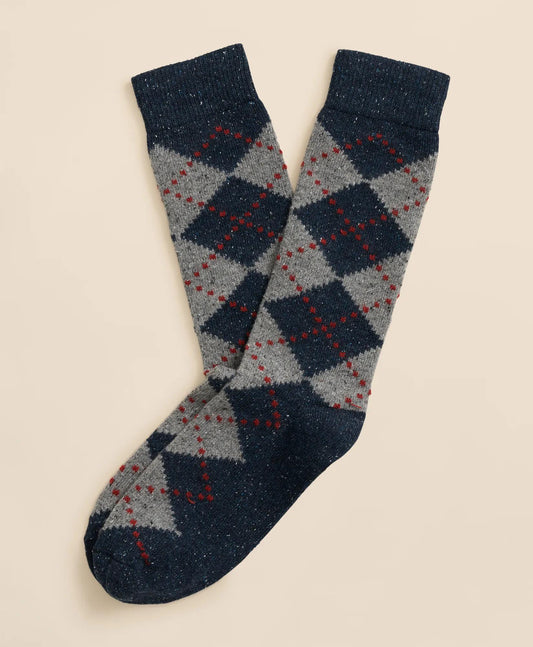 Wool-Silk Blend Argyle Socks | Brooks Brothers on sale