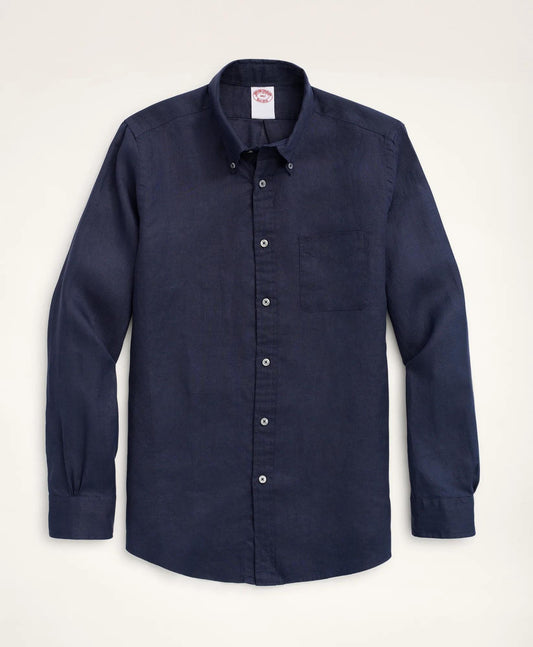 Big & Tall Sport Shirt, Irish Linen | Brooks Brothers outlet